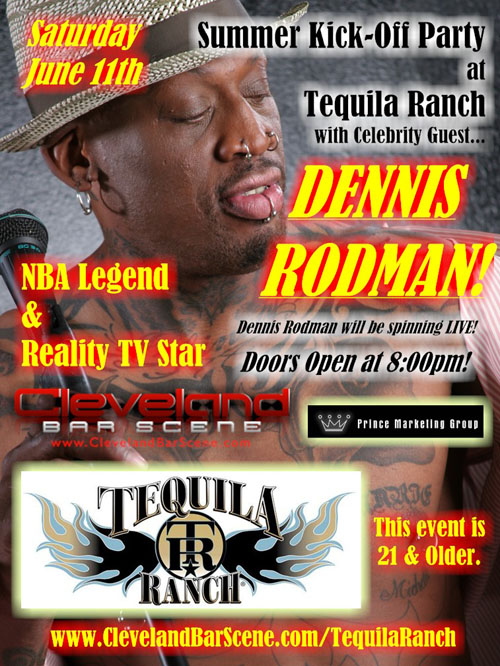 Dennis Rodman to host Summer Kick-Off Party in Cleveland